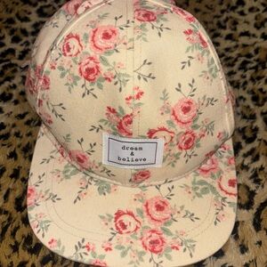 H&M floral snapback cap